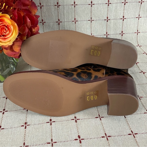 🍄HP🍄 Madewell The Autumn High Chelsea Boots Leopard Calf Hair NWOB Size 8 - Picture 8 of 8